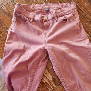 NY and Co Crosby Soho jean pants light red/dark salmon color